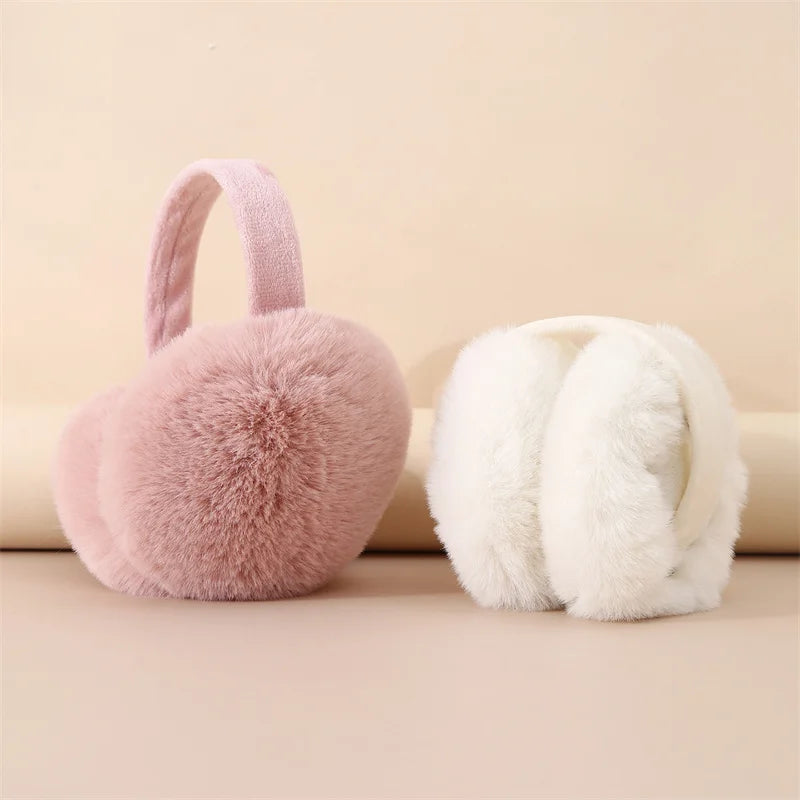 Winter Solid Soft Plush Ear Keep Warmer Earmuffs Fashion Outdoor Sports Earflap Protection Ear-Muffs Ear Cover