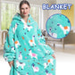 Super Long Hoodie Blanket Flannel Blanket with Sleeves Winter Hooded Sweatshirt  Pullover Giant Oversized Blanket The Clothing Company Sydney