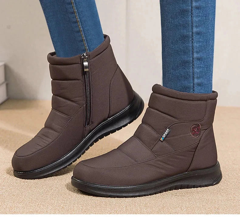 Women Ankle Low Heels Snow Boots Winter Flat Shoes The Clothing Company Sydney