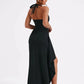 Deep V Neck Thigh High Split Maxi Halter Sleeveless Backless Bodycon Club Party Long Dress The Clothing Company Sydney