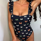 High Cut Ruffled Female Swimwear One Piece Swimsuit Women Backless Monokini Bather Bathing suit Swim Bodysuit The Clothing Company Sydney