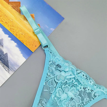 3 Pack Adjustable Transparent Thong Panties Womens Lace Underwear Low Waist T-back String Underpants The Clothing Company Sydney