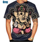 Ganesha T Shirts 3D Print Pillaiyar Vinayagar T shirt Men's Women's Kids Apparel Short Sleeve Breathable Streetwear Tops The Clothing Company Sydney