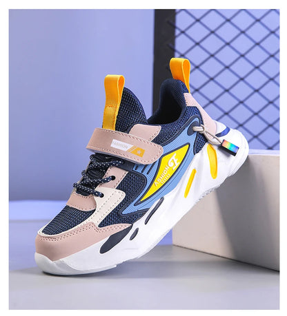 Kids Children Boys Mesh Sports Running Shoes Breathable Non-slip For Girls Casual Running Walking Sneakers