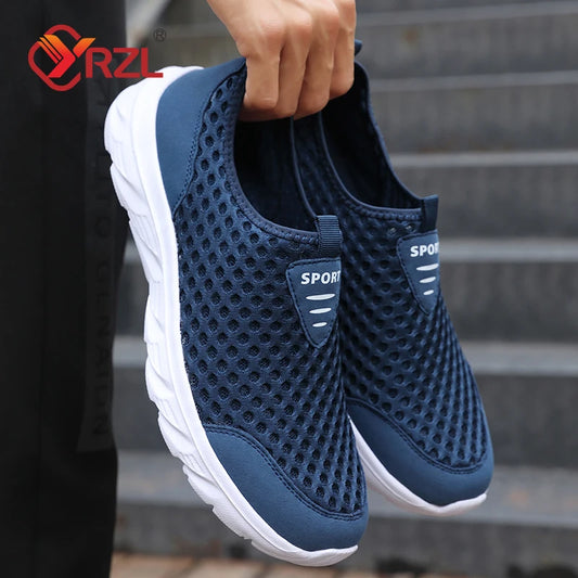 Lightweight Casual Breathable Slip on Male Casual Sneakers Anti-slip Men's Flats Outdoor Walking Shoes The Clothing Company Sydney