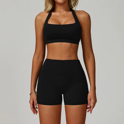 2 Piece Set Women's Tracksuit Fitness Clothes Yoga Sets Sportswear Workout Bra High Waist Leggings Set Gym Clothing Sports Suits The Clothing Company Sydney