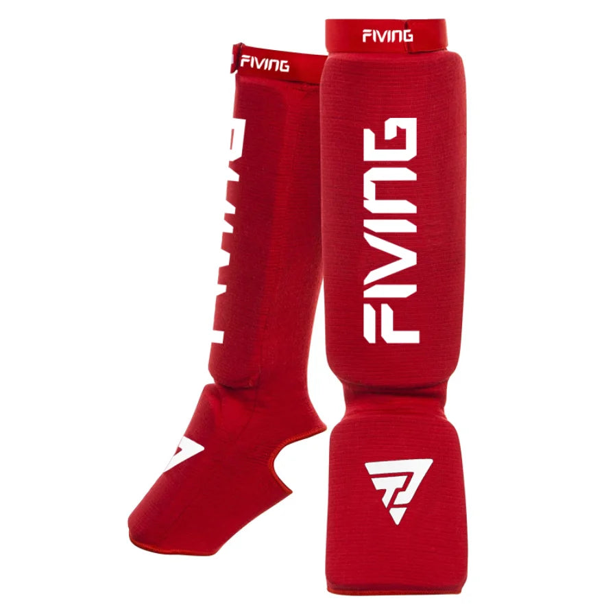 Adult Kids Cotton Boxing Shin Guards MMA Instep Ankle Protector Foot Protection Kickboxing Pad Muaythai Training Leg Support Protectors The Clothing Company Sydney