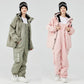 2 Piece Ski Sets for Women Ski Jackets and Pants Men Snowsuit Snowboard Coat Outfits Warm Hooded Waterproof Windproof Matching Set