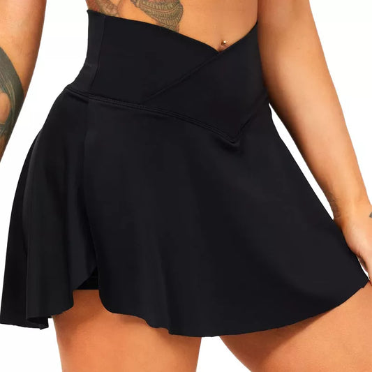 Women's Pleated Tennis Skirt with Pockets Shorts Athletic Skirts Crossover High Waisted Athletic Golf Badminton Skorts Workout Sports Skirts The Clothing Company Sydney