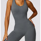 Seamless Gym Sport Jumpsuit Women Sportswear Hollow Backless Scrunch Fitness Overalls Push Up One Pieces Outfit Yoga Wear The Clothing Company Sydney