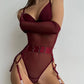 Tight Fitting Lace Bodysuit With Gloves Garter Night Club Outfit Mesh Top Lingerie Set The Clothing Company Sydney