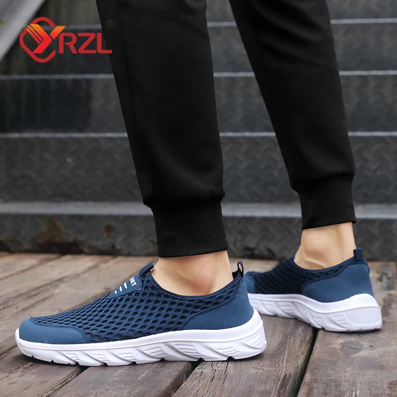 Lightweight Casual Breathable Slip on Male Casual Sneakers Anti-slip Men's Flats Outdoor Walking Shoes