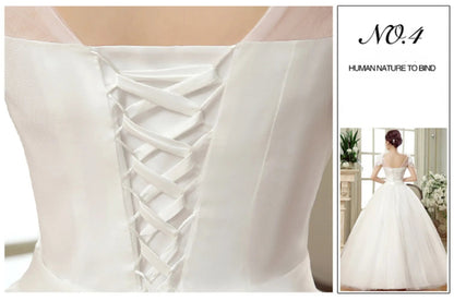 Plus Size Wedding Dress Floor-length Back Strap Lace Flower Wedding Dress The Clothing Company Sydney