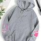 Hip Hop Street Casual Printed Female Hoodie Oversize Loose Sweatshirts Autumn Warm Fleece Clothing Top