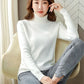 Ladies Turtleneck Winter Sweater Women Elegant Thick Velvet Lined Warm Knitted Pullover Slim Tops Jersey Knitwear Jumper The Clothing Company Sydney