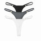 3 Pack Set Women's Panties Cotton Thongs Low Rise G String Solid Color Seamless Female Underpants Lingerie Underwear The Clothing Company Sydney