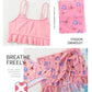 Flower Print Girls Swimwear Kids Children 3 Piece Swimsuit Cover Up Set Teens Swimming Suit The Clothing Company Sydney