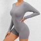 One Piece Women's Jumpsuit Long Sleeve Yoga Set Backless Bodysuit Fitness Quick-Dry Gym Clothing Workout Rompers Exercise Outfits