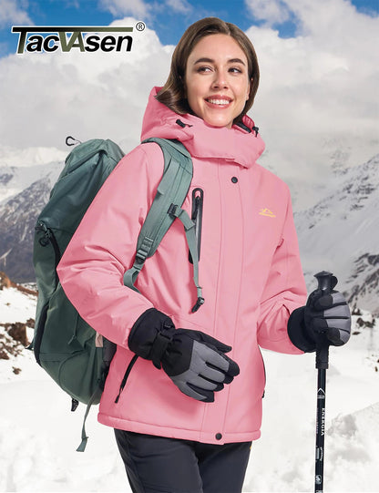 Womens Winter Thermal Warm Fleece Lined Waterproof Snow Ski Hood Coat Mountain Snowboarding Windbreaker Jacket The Clothing Company Sydney