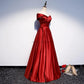 Elegant Formal Boat Neck Satin Wedding Bridesmaid Maxi Long Prom Evening Cocktail Party Summer Dresses