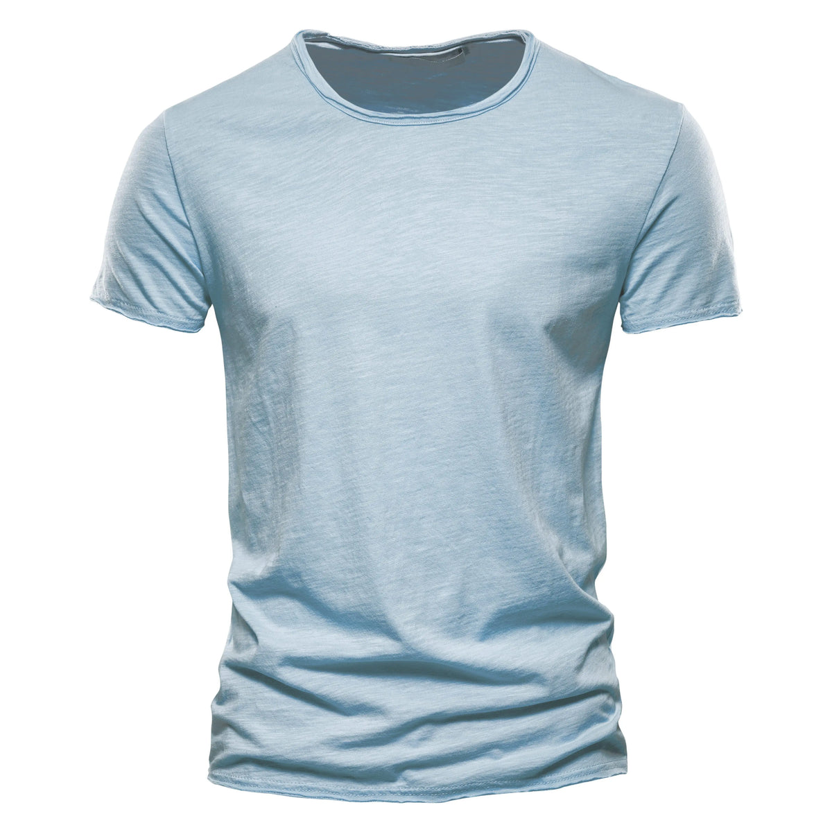100% Cotton Men's T-shirt Casual Soft Fitness Summer T-shirts O-Neck Short Sleeve Top