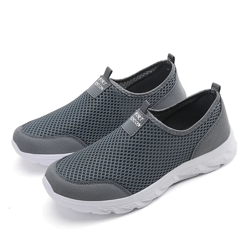 Lightweight Men's Breathable Slip on Casual Sneakers Anti-slip Flats Outdoor Walking Shoes