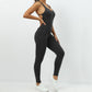 One Piece Backless Bodycon Scrunch Jumpsuit Women Dance Fitness Overalls Push Up Sleeveless Yoga Sport Jump Suit The Clothing Company Sydney