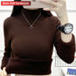 Ladies Turtleneck Winter Sweater Women Elegant Thick Velvet Lined Warm Knitted Pullover Slim Tops Jersey Knitwear Jumper The Clothing Company Sydney