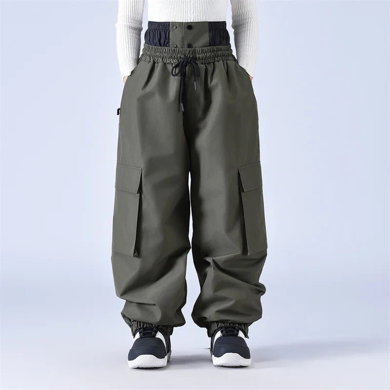 Loose Fit Men and Women Ski Bibs Bibbed Snowboard Pant Bibs SnowbSki Suit Pant Snowboarding Trousers The Clothing Company Sydney