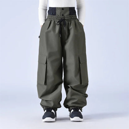 Loose Fit Men and Women Ski Bibs Bibbed Snowboard Pant Bibs SnowbSki Suit Pant Snowboarding Trousers The Clothing Company Sydney