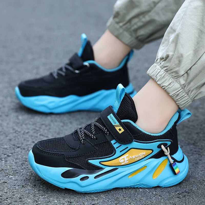 Kids Children Boys Mesh Sports Running Shoes Breathable Non-slip For Girls Casual Running Walking Sneakers