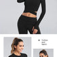 Long Sleeve Midriff Yoga Tops Sports Fitness Crop Top Gym Shirts Slim Fit Running Tank Tops Criss Cross Top The Clothing Company Sydney