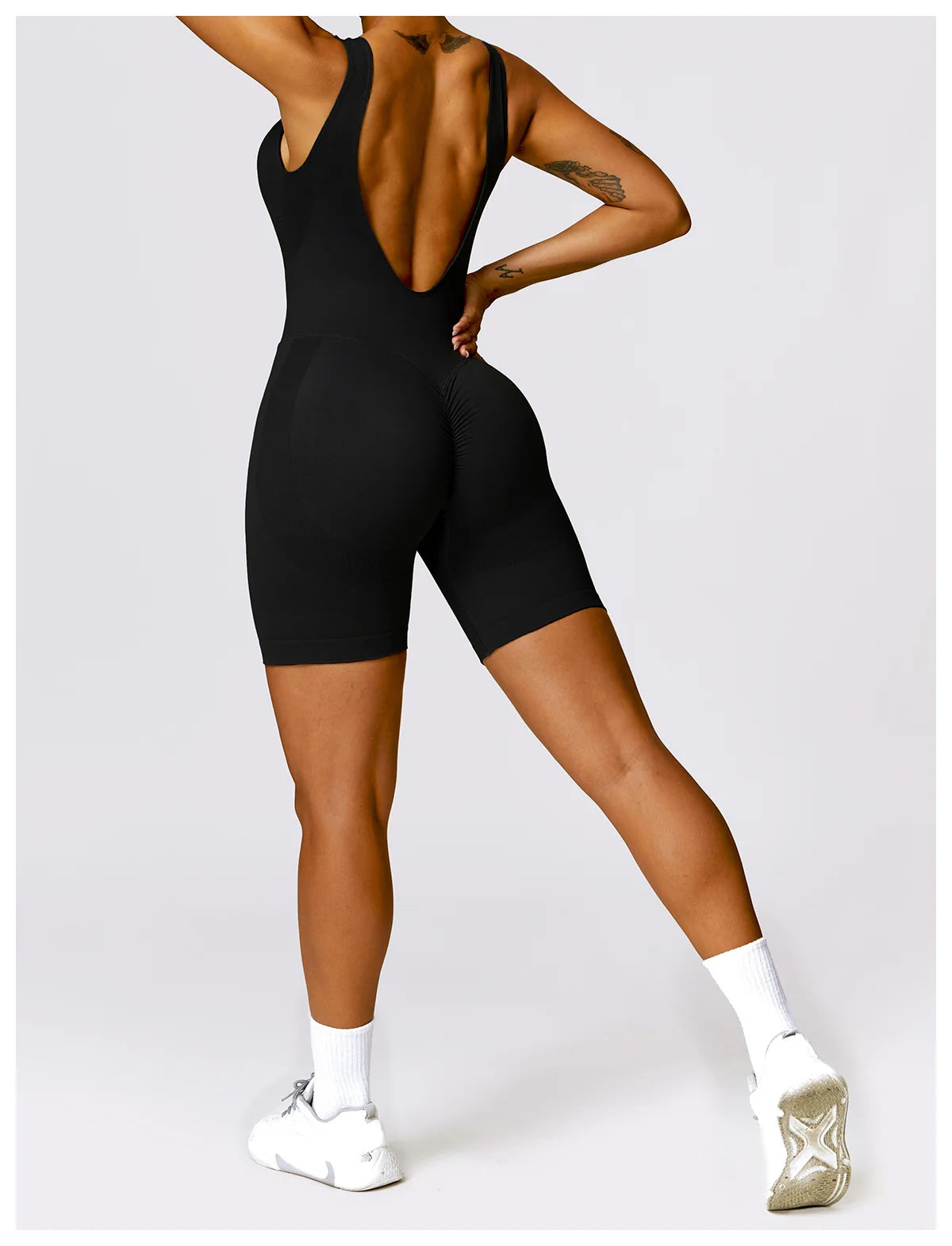 Yoga Set One-Piece Seamless Hollowed Out Women's Jumpsuits Gym Push Up Workout Fitness Bodysuit