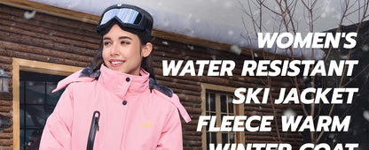 Womens Winter Thermal Warm Fleece Lined Waterproof Snow Ski Hood Coat Mountain Snowboarding Windbreaker Jacket The Clothing Company Sydney