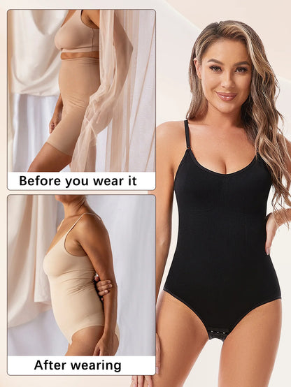 Women's Shapewear Seamless Full Body Shaper Smooth Out Bodysuit High Elastic Body Suits - The Clothing Company Sydney