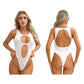 One Piece Womens Bodysuit High Cut Tight Monokini Summer Swimsuit Party Romper Swimwear