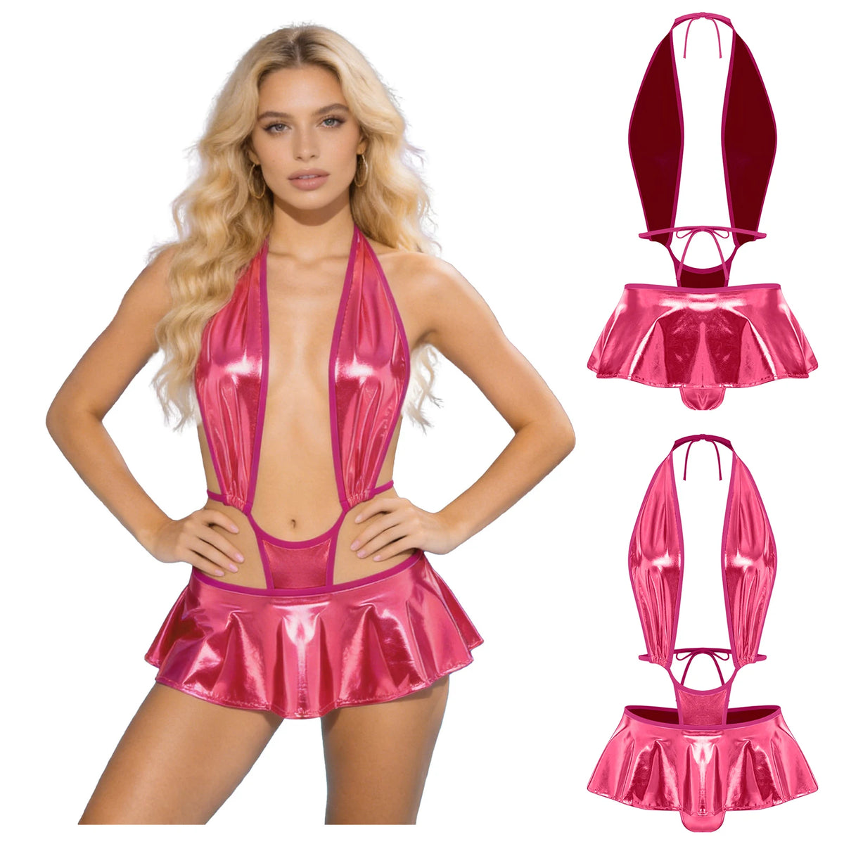 Women's One-piece Swimsuit Micro Bikini Bathing Suit Beachwear Sleeveless Bodysuit Swimwear