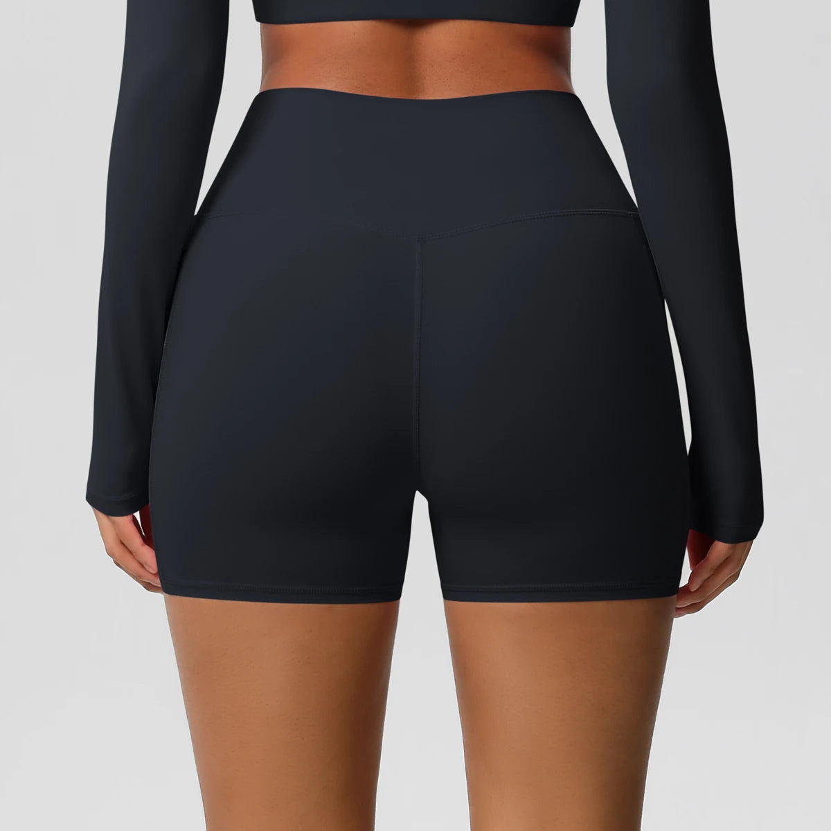 Women's Pocketed Yoga Legging Shorts Squat Proof High Waist Fitness Quick Drying Cycling Workout Gym Shorts