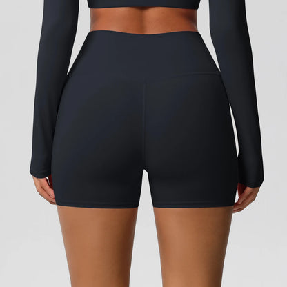Women's Pocketed Yoga Legging Shorts Squat Proof High Waist Fitness Quick Drying Cycling Workout Gym Shorts