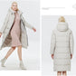 Women's Outwear Parka Super Long Warm And Windproof Zipper Cotton Coat Winter Jackets