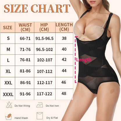 1 Piece Mesh Bodysuit Seamless Full Body Shaper Waist Tummy Control Underwear Underbust Corset Shapewear The Clothing Company Sydney