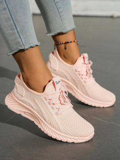Women's Fall Casual Sneakers – Fly Weave, Lace-Up The Clothing Company Sydney