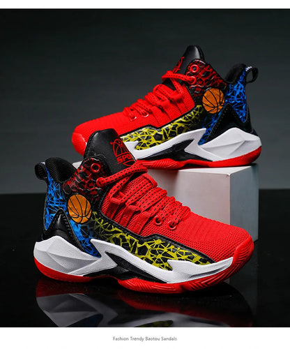 Kids Children's Sports Boys Girls Running Casual Outdoor Breathable Mesh Wear-Resistant Sneakers Basketball shoes. The Clothing Company Sydney