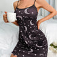 Women's Printed Spaghetti Strap Short Mini Nightwear Nightgown Dress The Clothing Company Sydney