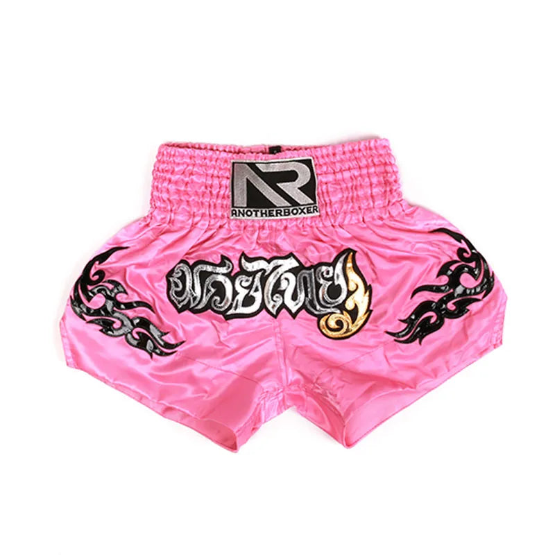 Men's Boxing Shorts Kickboxing Muay Thai Women Kids Martial Arts Training Team Clothes Gym Grappling BJJ Cage Fight Pants