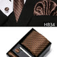 5 piece 7.5 cm Width Tie Sets Black Men's Tie Hankerchiefs Cufflinks clip Box wedding gift handmade Necktie Set The Clothing Company Sydney