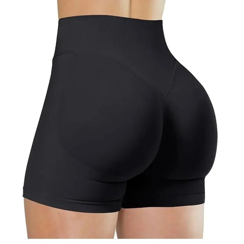 Women's Seamless High Waist Gym Slim Fit High Elastic Yoga Shorts for Fitness Training Running & Cycling Shorts The Clothing Company Sydney