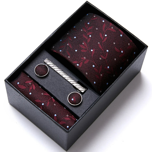 7.5 cm Business Ties Hanky Cufflink Set Tie Clips Green Necktie Corbatas For Men Wedding In Gift Box The Clothing Company Sydney