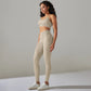 Seamless Ribbed Women's Sportswear Two Piece Yoga Set High Waist Gym Leggings Crop Top Fitness Sports Suits Acid Wash Activewear The Clothing Company Sydney