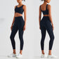 Workout Clothes Yoga Set Two Piece Gym Sport Bra With High Waist Leggings Crop Top Sport Set Women's Outfits The Clothing Company Sydney